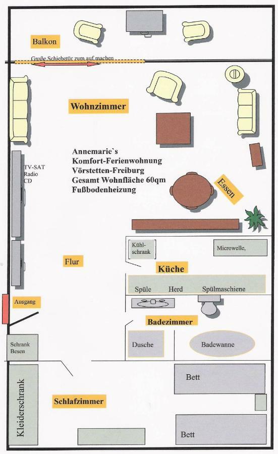 Annes Ferienwohnung Freiburg Vorstetten エクステリア 写真